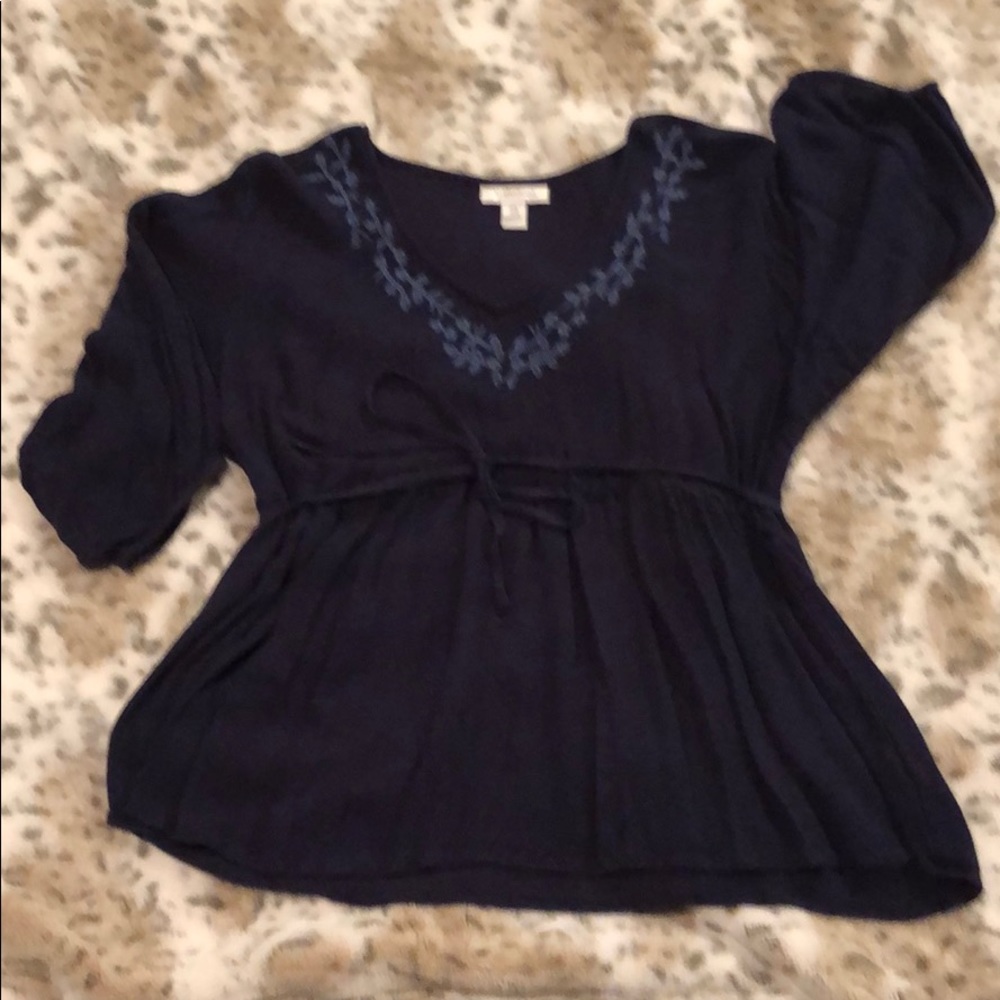 Blue Maternity Shirt